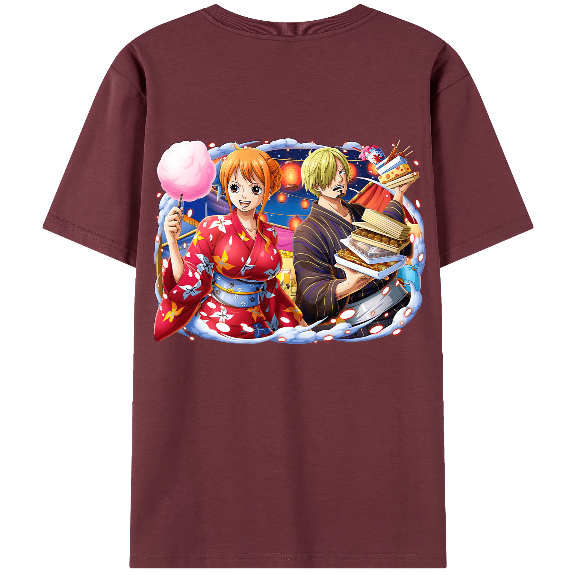ワンピース サンジ ONE PIECE Sanji 綿100％半袖Tシャツ（背面プリント）